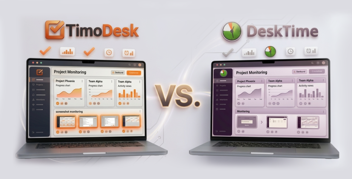 TimoDesk vs DeskTime: Best Time Tracking & Screenshot Tool