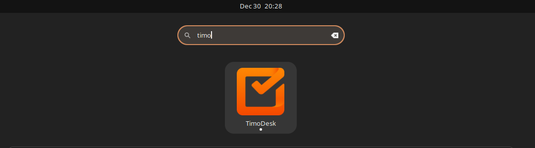Search for TimoDesk in applications