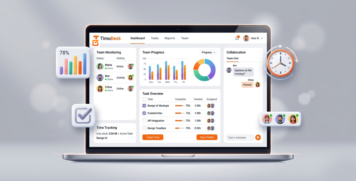 Employee Tracking for Windows, Linux and macOS With TimoDesk