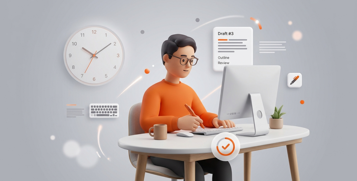 Invisible Time Tracking for Authors and Copywriters with TimoDesk
