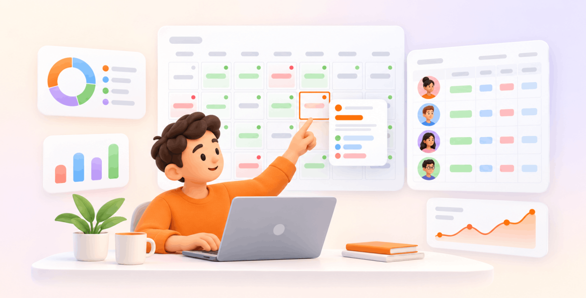 Time Calendar and Monthly Timesheet: See Your Whole Month